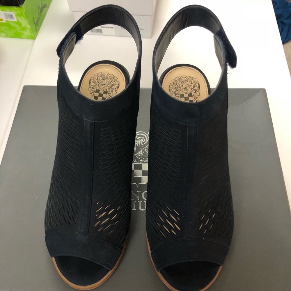 Vince Camuto Navy Lavette booties